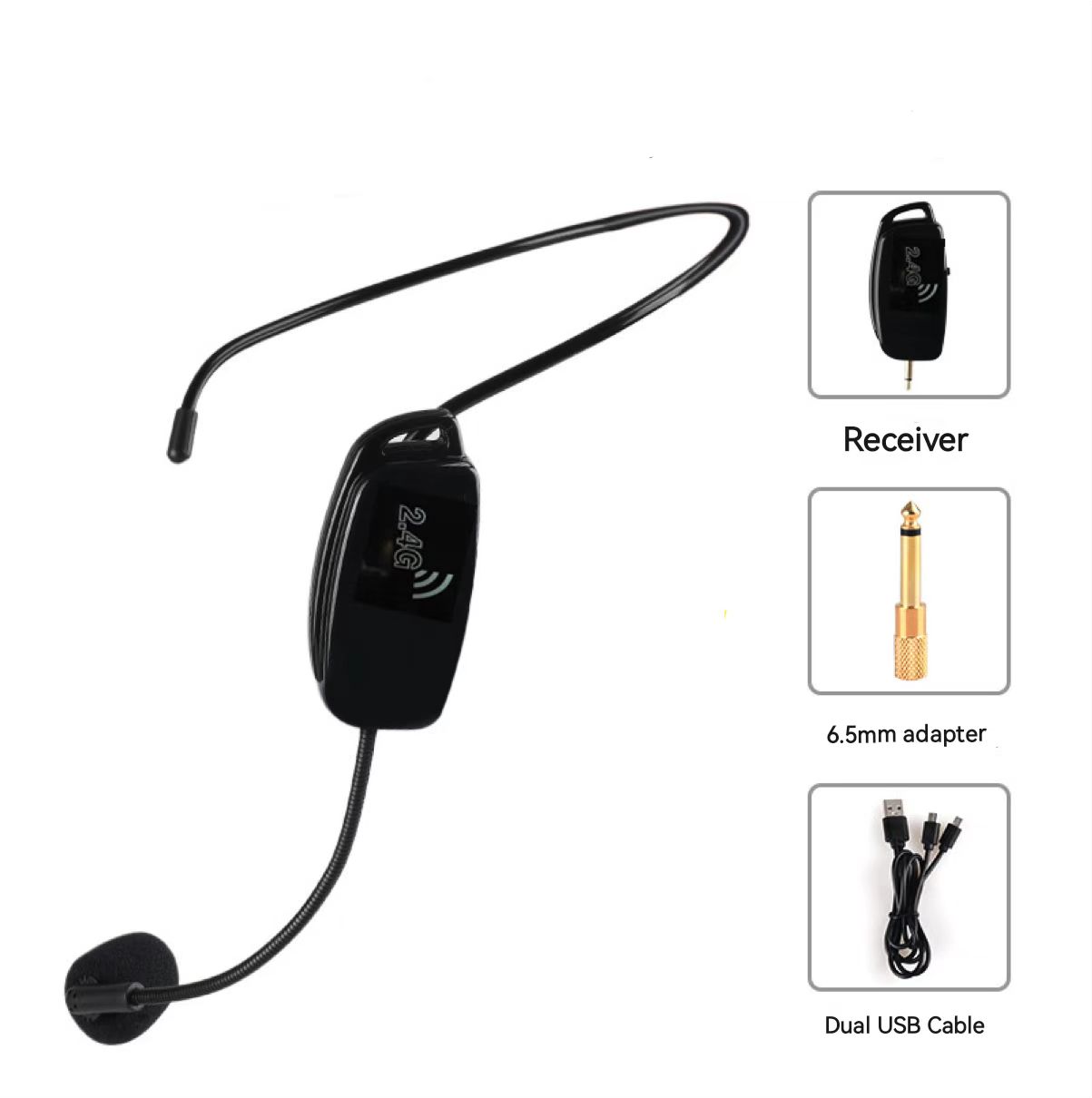 2.4G wireless Microphone headset microphone head microphone For Teaching and Public Speaking